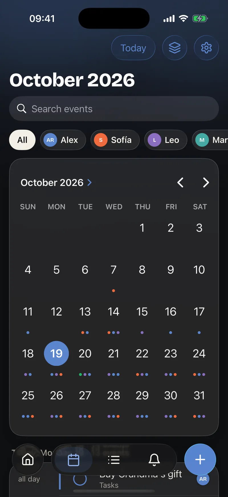Calendar: Month