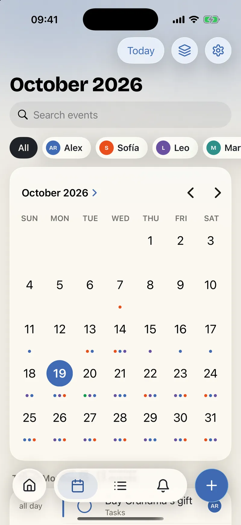 Calendar: Month